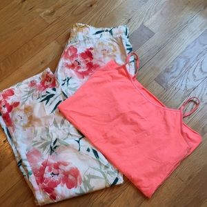 Pajama pants with camisole, NWOT